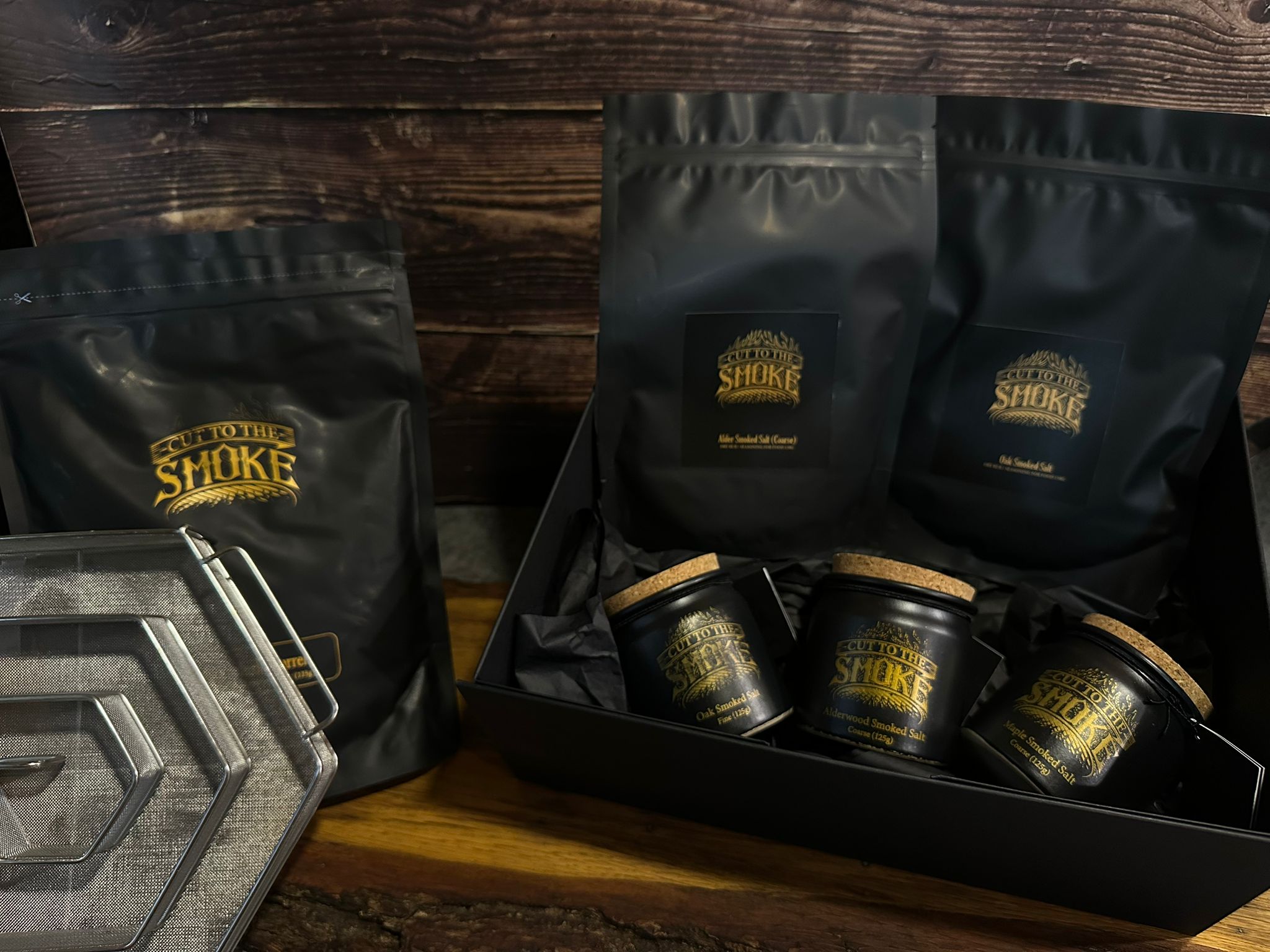 Smoked salt box – FREE cold smoking kit