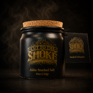 Alderwood Smoked Salt fine 125g stoneware jar