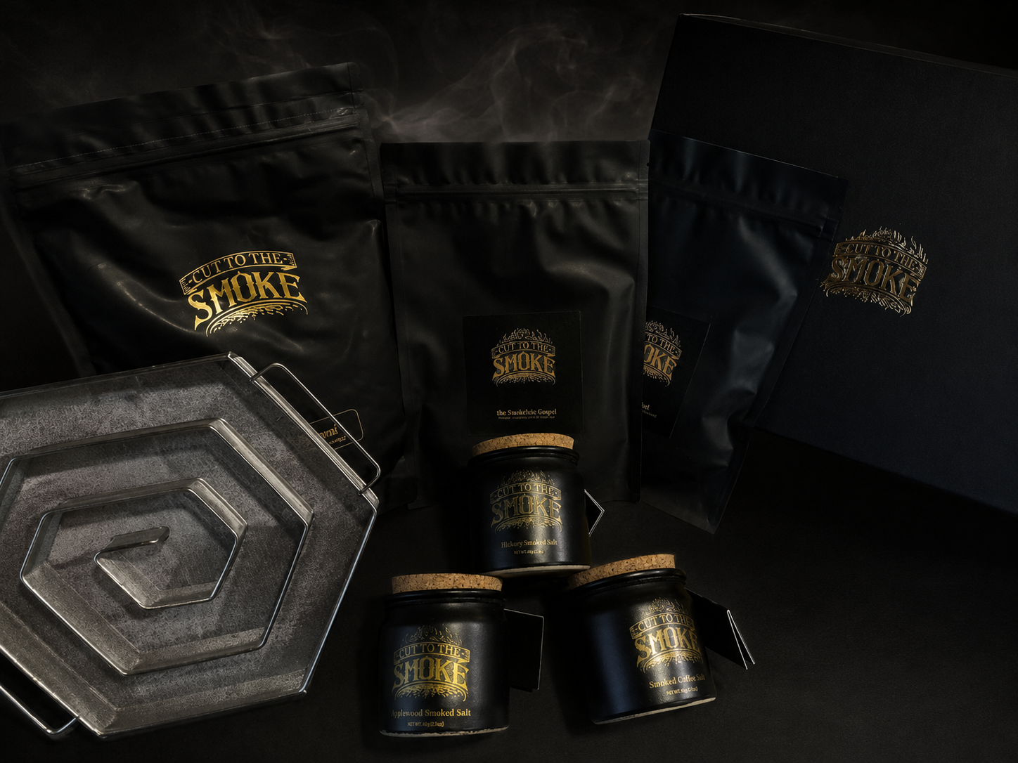 Smoked salt box - FREE cold smoking kit