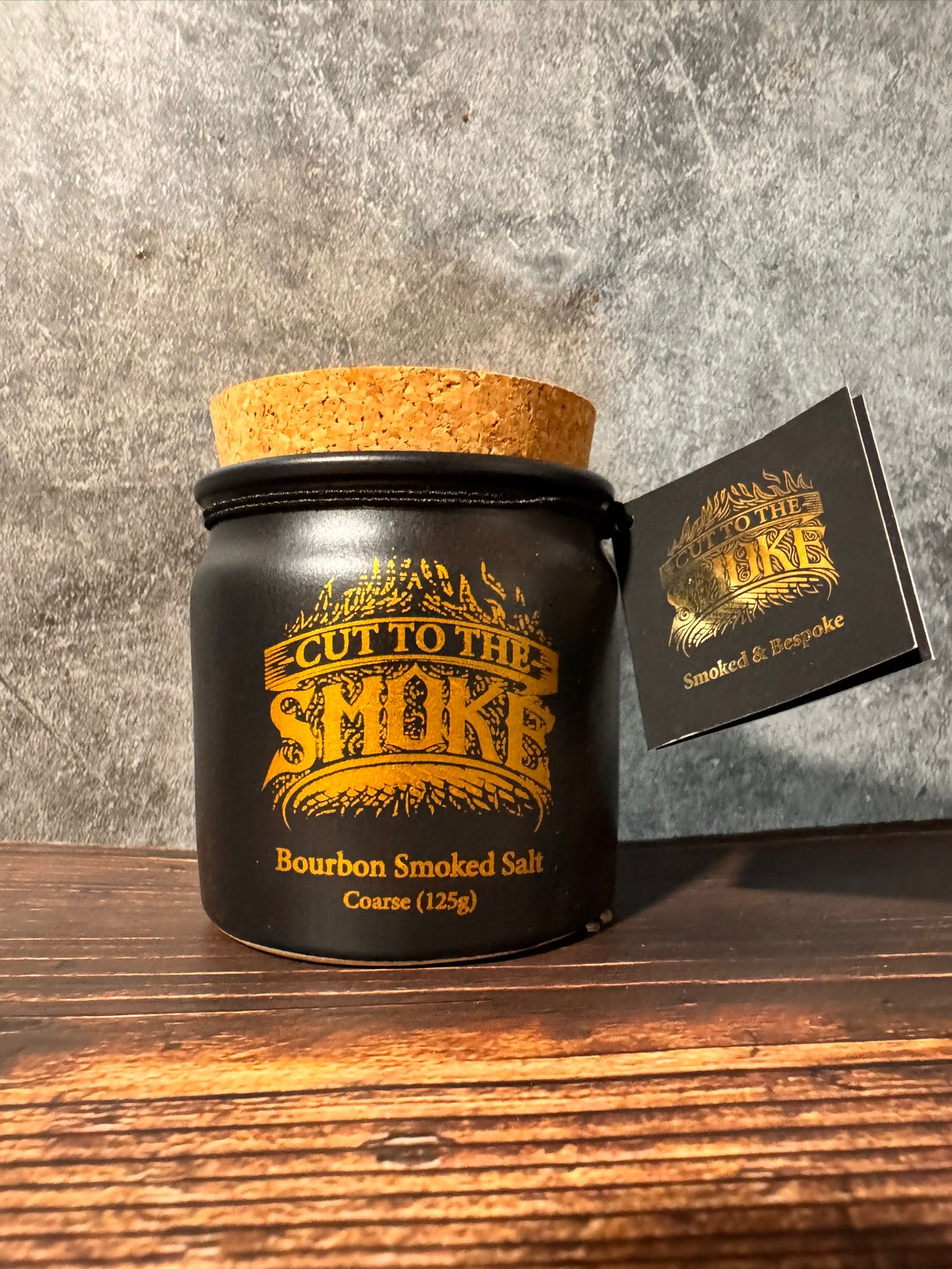 Bourbon Smoked Salt-Coarse-125g