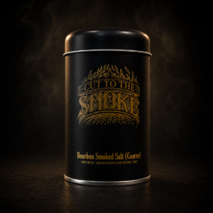 Bourbon Smoked Salt coarse 150g tin