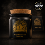 Maple Smoked Salt coarse 125g stoneware jar