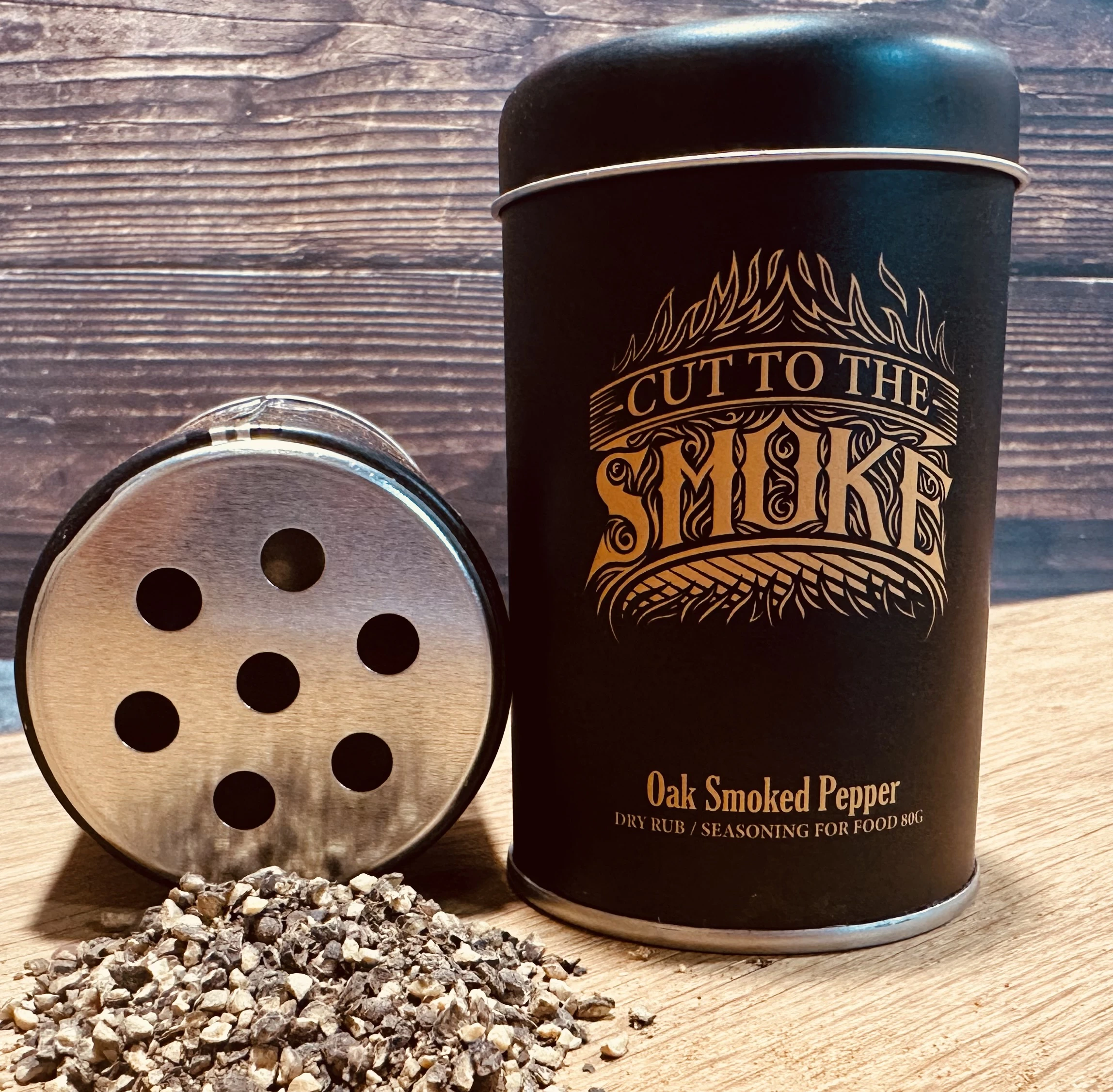 Oak Smoked Black Pepper (90g)